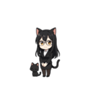 黒猫秘書のスタンプ（個別スタンプ：6）