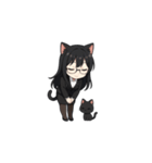 黒猫秘書のスタンプ（個別スタンプ：7）