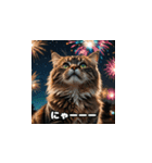 猫の夏休み2025（個別スタンプ：3）