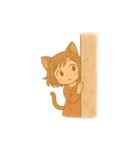 ゆるふわ猫耳ガール（個別スタンプ：8）