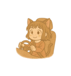 ゆるふわ猫耳ガール（個別スタンプ：10）