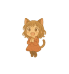 ゆるふわ猫耳ガール（個別スタンプ：13）