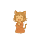 ゆるふわ猫耳ガール（個別スタンプ：14）