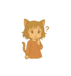ゆるふわ猫耳ガール（個別スタンプ：15）