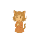 ゆるふわ猫耳ガール（個別スタンプ：16）