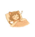 ゆるふわ猫耳ガール（個別スタンプ：20）
