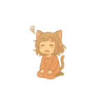 ゆるふわ猫耳ガール（個別スタンプ：22）