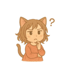 ゆるふわ猫耳ガール（個別スタンプ：23）