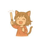 ゆるふわ猫耳ガール（個別スタンプ：25）