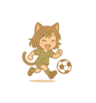 ゆるふわ猫耳ガール（個別スタンプ：32）