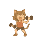 ゆるふわ猫耳ガール（個別スタンプ：33）