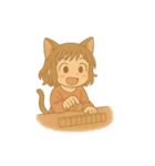 ゆるふわ猫耳ガール（個別スタンプ：40）