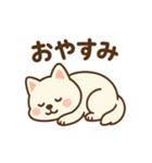 白い柴犬のゆるっとスタンプ（個別スタンプ：6）