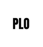 PLOスタンプ vol.1｜PLO用語集（個別スタンプ：1）