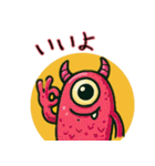 ポップなモンスタースタンプ（個別スタンプ：5）