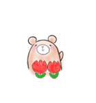 うちきなくまこ（春）（個別スタンプ：12）