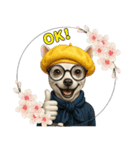 可愛い奥様ワンコの日常（個別スタンプ：1）