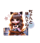 うさ耳＆猫耳のゆめかわギャルちゃん❤︎（個別スタンプ：14）