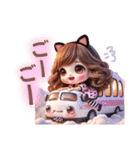 うさ耳＆猫耳のゆめかわギャルちゃん❤︎（個別スタンプ：24）