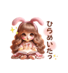 うさ耳＆猫耳のゆめかわギャルちゃん❤︎（個別スタンプ：28）