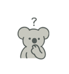 とぼけた表情のコアラのスタンプ（個別スタンプ：16）
