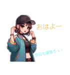 Sparkling Girls 4（個別スタンプ：1）