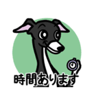 【ブラック3】1年中使えるイタグレスタンプ（個別スタンプ：21）