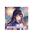 着物を着て愛を伝えたい（個別スタンプ：3）