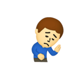心配性なサトシくん（個別スタンプ：17）