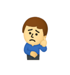 心配性なサトシくん（個別スタンプ：24）