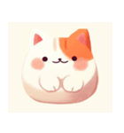 まるねこ - まんまる気分スタンプ（個別スタンプ：4）