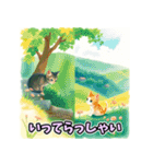 癒し×ねこの日常のフュージョンスタンプ（個別スタンプ：4）