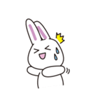 白ウサギのゆるいあいさつ2（個別スタンプ：7）