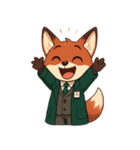 キツネ教授（個別スタンプ：3）