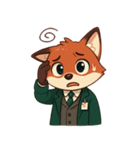 キツネ教授（個別スタンプ：6）