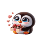 萌えペンギンの愛の告白（個別スタンプ：7）