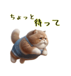 オーバーオールでぶ猫にゃ♡ずっと使える（個別スタンプ：17）