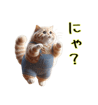 オーバーオールでぶ猫にゃ♡ずっと使える（個別スタンプ：24）