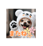 オコジョすたんぷ♡ぽん吉・日常会話・春（個別スタンプ：38）
