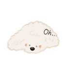 トイプードル風スタンプ（文字なし）（個別スタンプ：8）