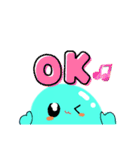 ぷっくり文字のみずまるさん（個別スタンプ：12）
