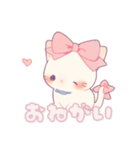 【日常会話】ネコ くすみカラー(修正版)（個別スタンプ：5）