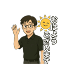 ポロシャツお兄さんのお仕事用スタンプ（個別スタンプ：8）