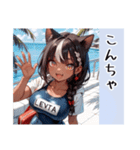 ギャル猫ちゃん 伊予弁デートVer（個別スタンプ：3）