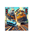 鉄道vsスーパーカー（個別スタンプ：4）