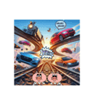 鉄道vsスーパーカー（個別スタンプ：6）