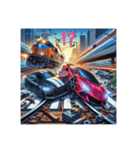 鉄道vsスーパーカー（個別スタンプ：7）
