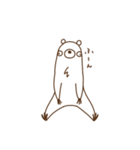 怠惰な白くまさん（個別スタンプ：3）