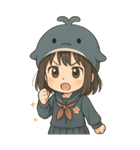 あきしまちゃん BIGスタンプ（個別スタンプ：7）