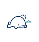 【動く】ぷにぷにシロイルカのスタンプ（個別スタンプ：6）